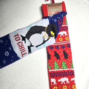 Christmas Men’s crew socks “Tis the season” 2/pack NWT